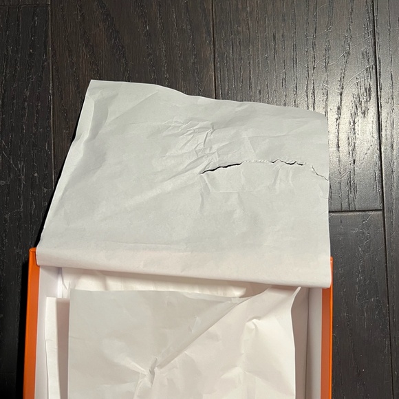 Hermes medium shoe empty box case decoration storage orange - Picture 3 of 9